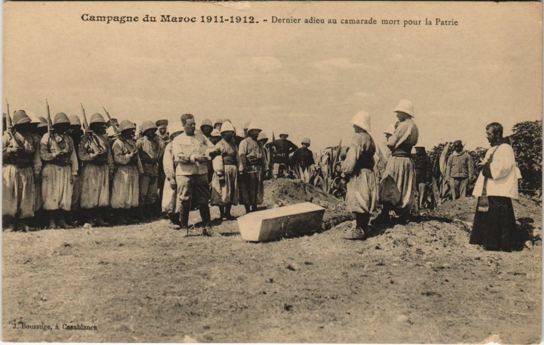 CPA AK MOROCCO Campaign of Morocco - Last Farewell to the Dead Comrade (1083070)