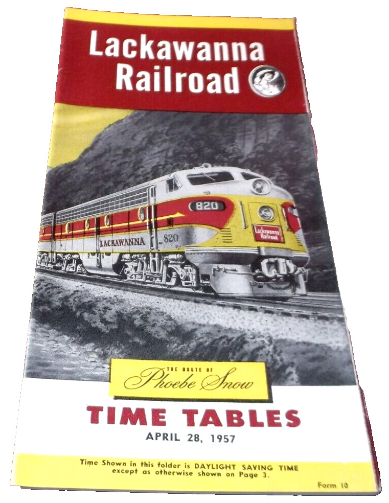 APRIL 1957 DL&W DELAWARE LACKAWANNA AND WESTERN SYSTEM PUBLIC TIMETABLE