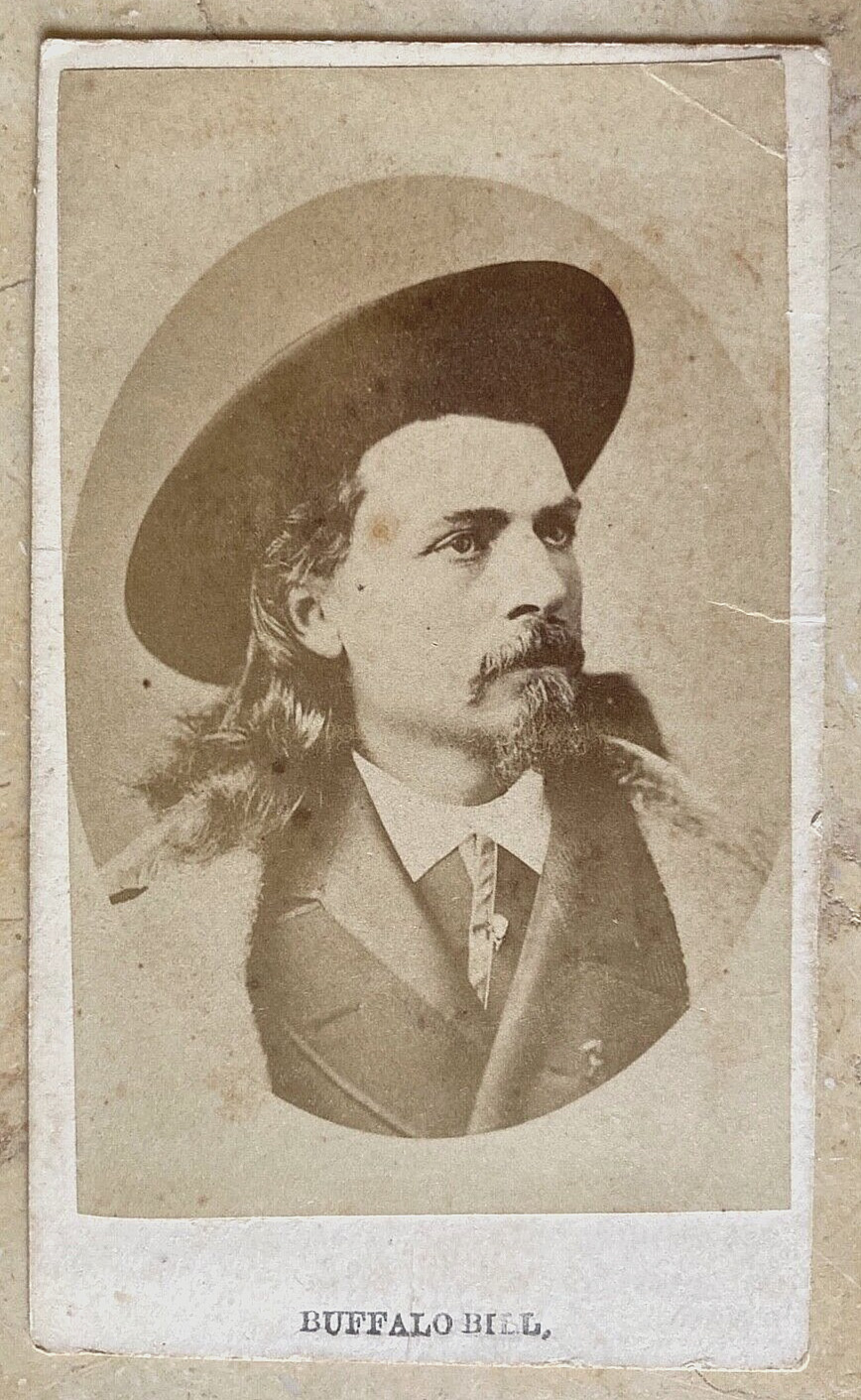 ORIGINAL - BUFFALO BILL CODY 1870's CDV PHOTO