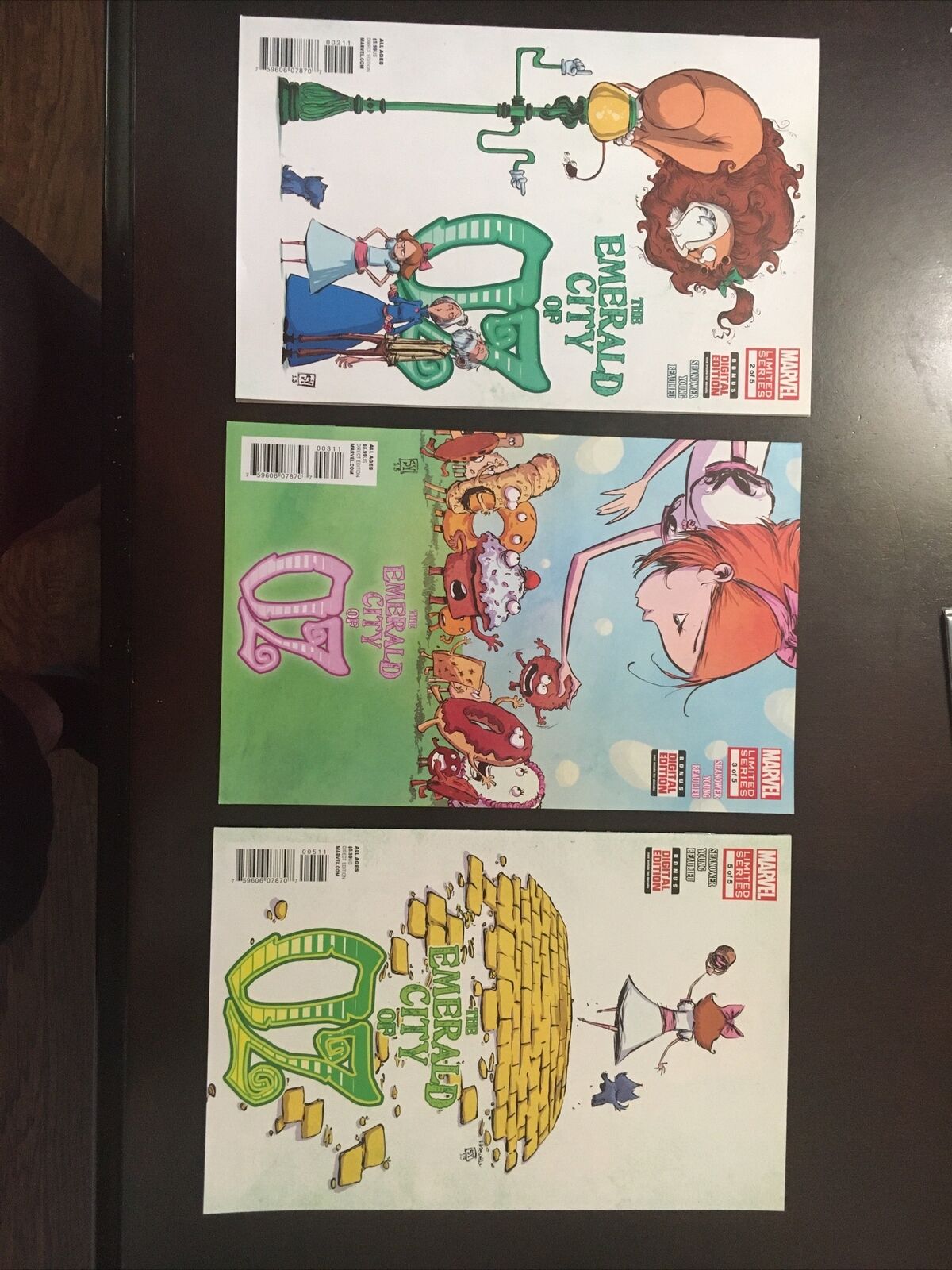 THE EMERALD CITY OF OZ (3) Issue Comic SET #2 3 5, Scottie Young Art
