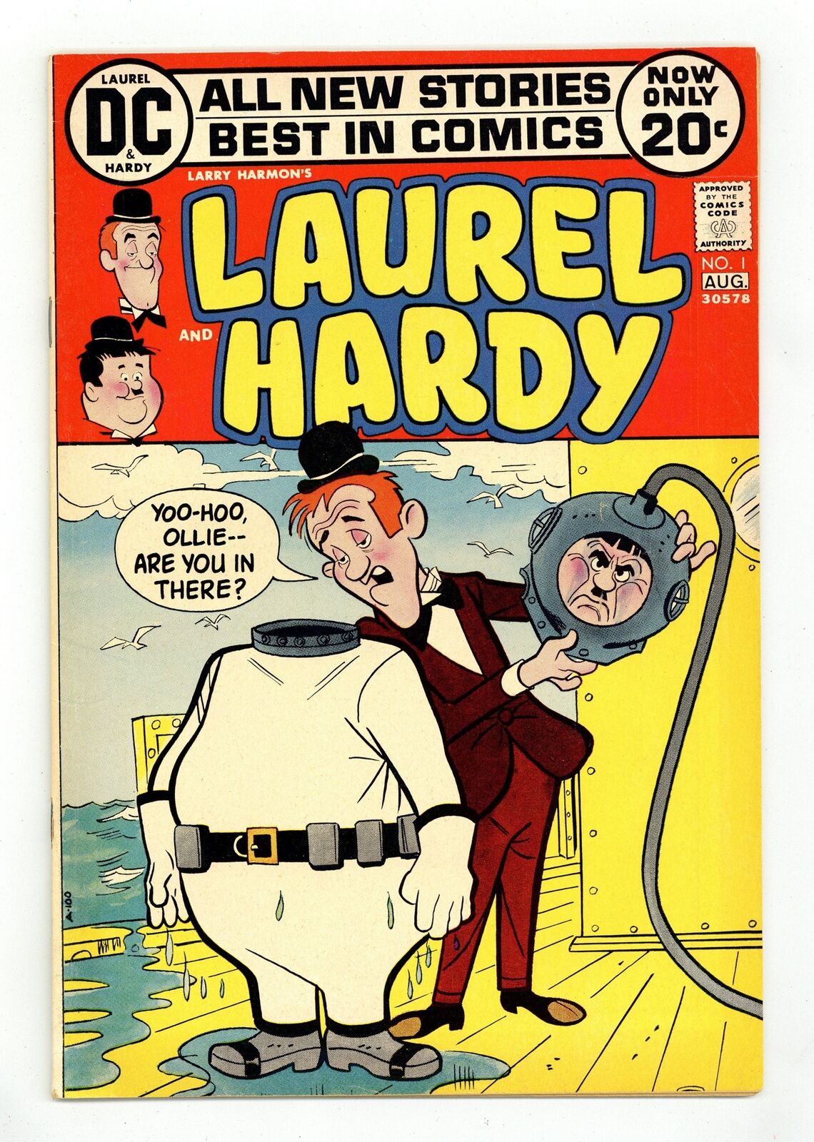 Laurel and Hardy #1 VG- 3.5 1972 Low Grade