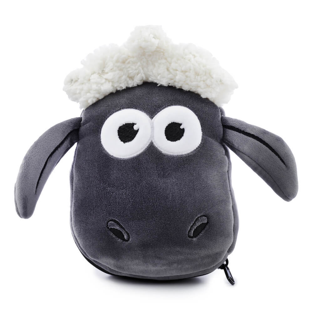Relaxeazzz - Shaun the Sheep: Travel Pillow & Eye Mask Set, Gray