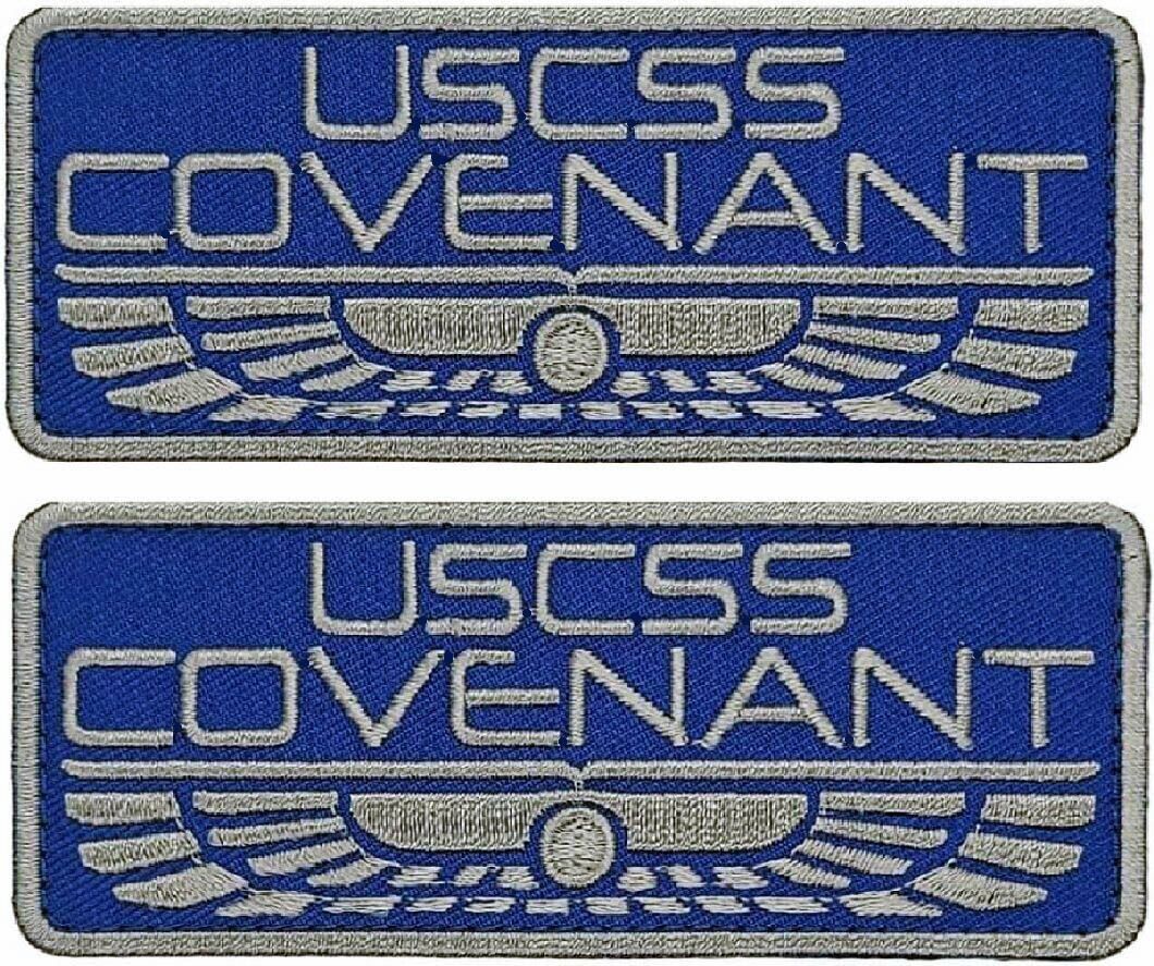 USCSS Covenant Alien Movie Crew Embroidered Patch ||2PC Hook Backing  4\