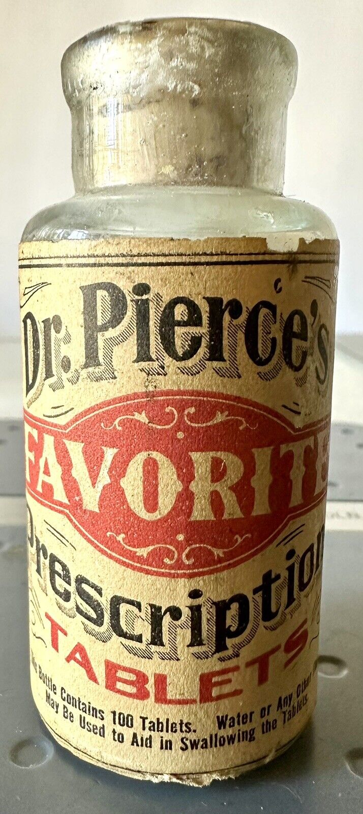 Antique Rare Dr. Pierce's Favorite Prescription Tablets Collectible