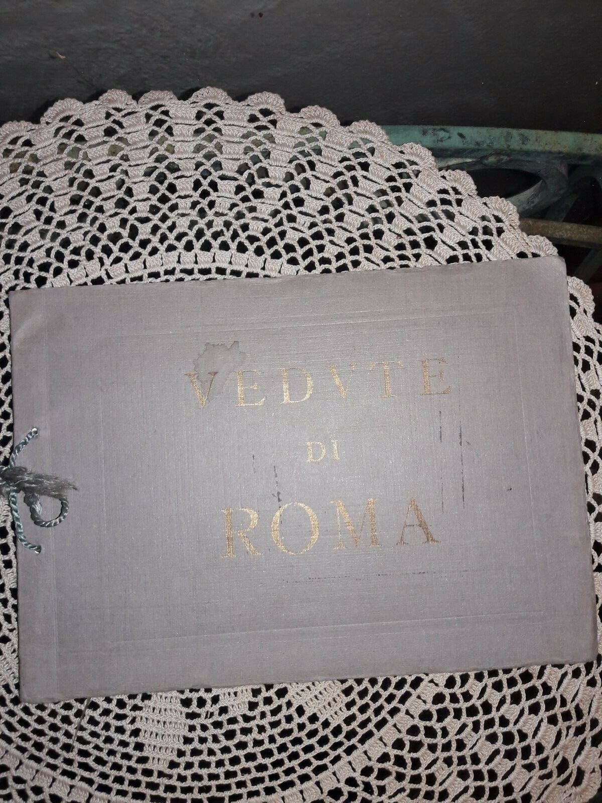 VEDVTE di ROMA hand-tied book, Italian locations like the Vatican,1944, Italian