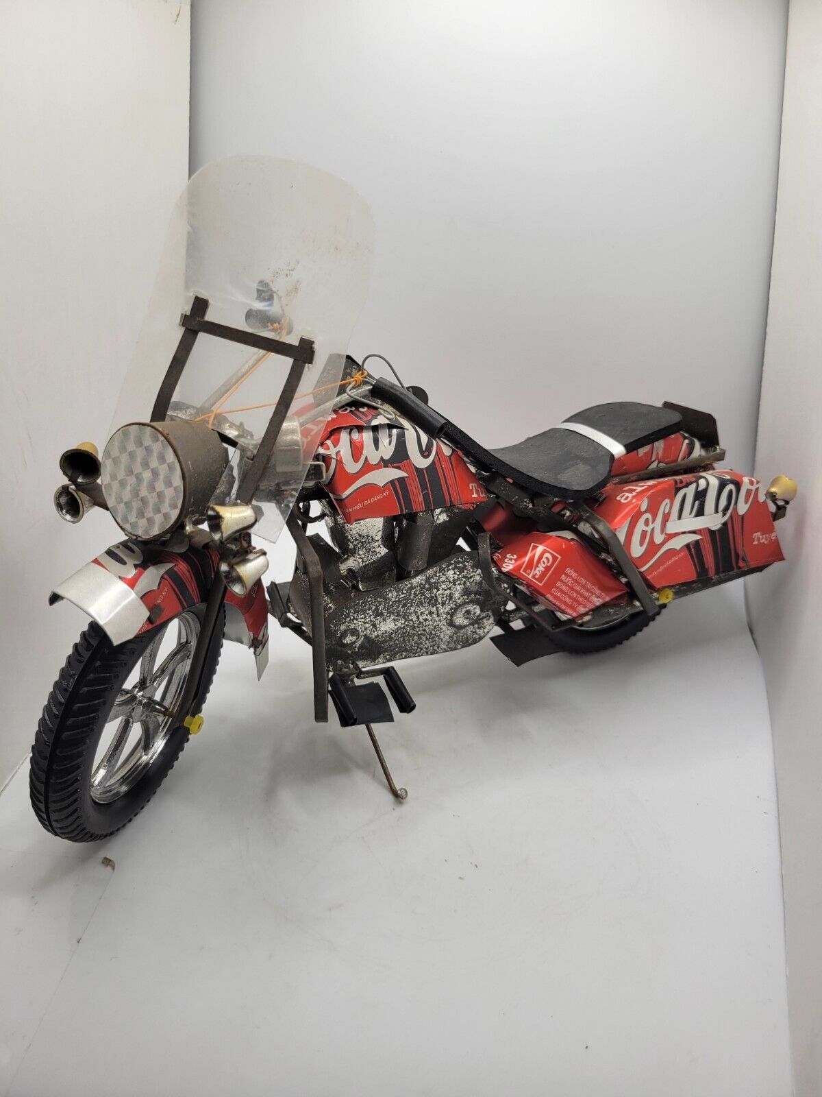 Vintage Coca-Cola Motorcycle Handmade In Japan Harley-Davidson 