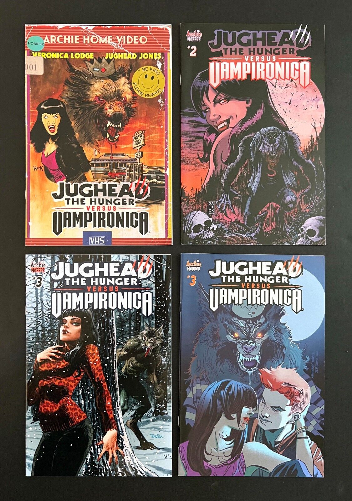 JUGHEAD THE HUNGER VS. VAMPIRONICA #1-VHS Variant, 2, 3+3 Variant Veronica 2019