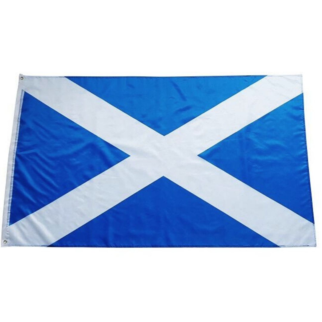 5x3' Scotland Flag StAndrew Cross - Was £6.99 Now £3.49 - 