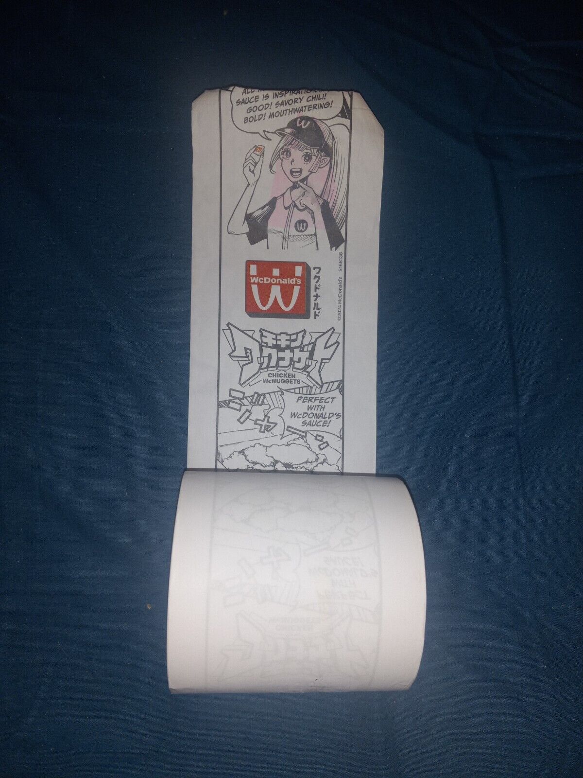 McDonald’s Wcdonalds Wcsauce Receipt Paper Roll Anime Collaboration