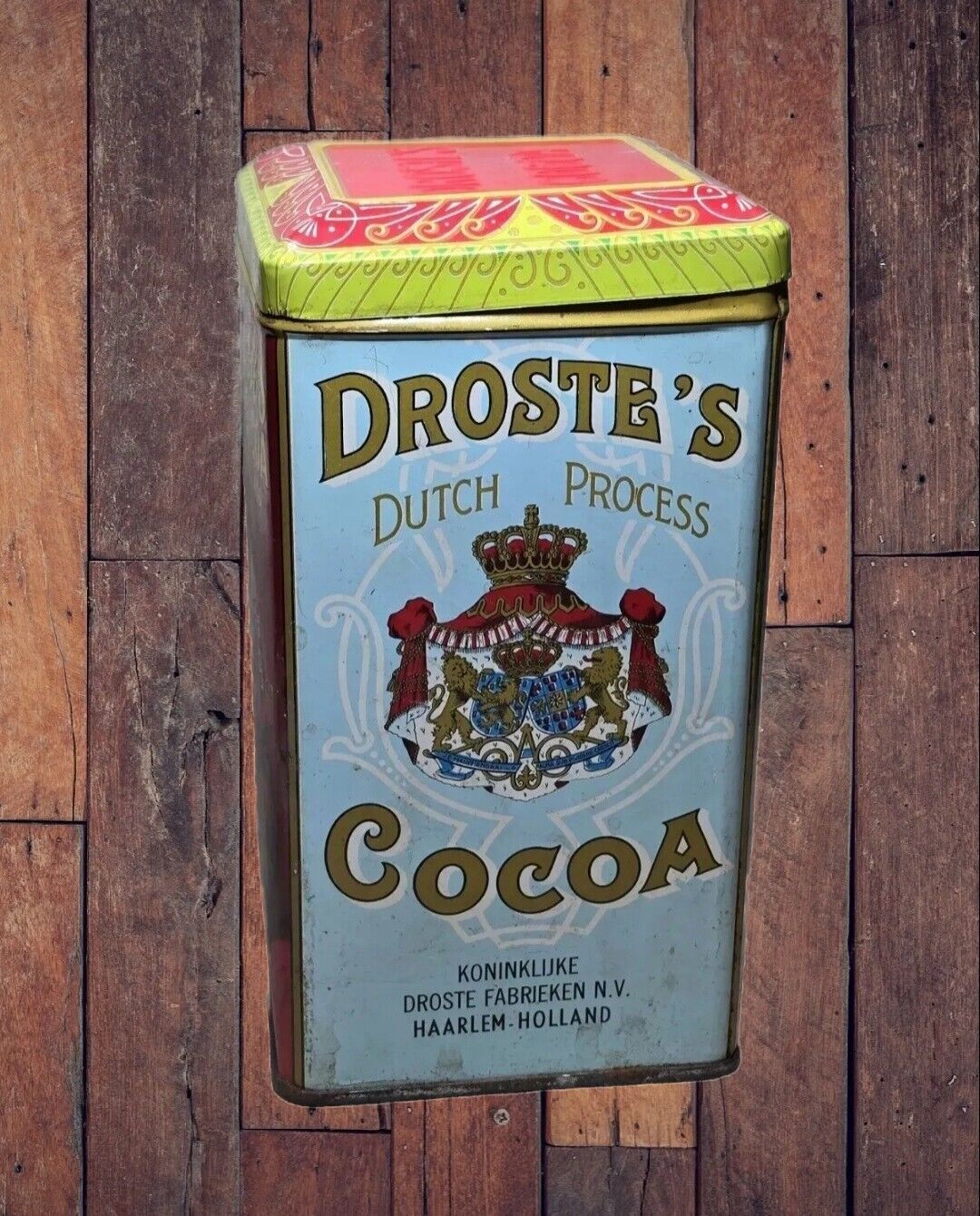 Vintage Droste's Cocoa Haarlem Holland Tin