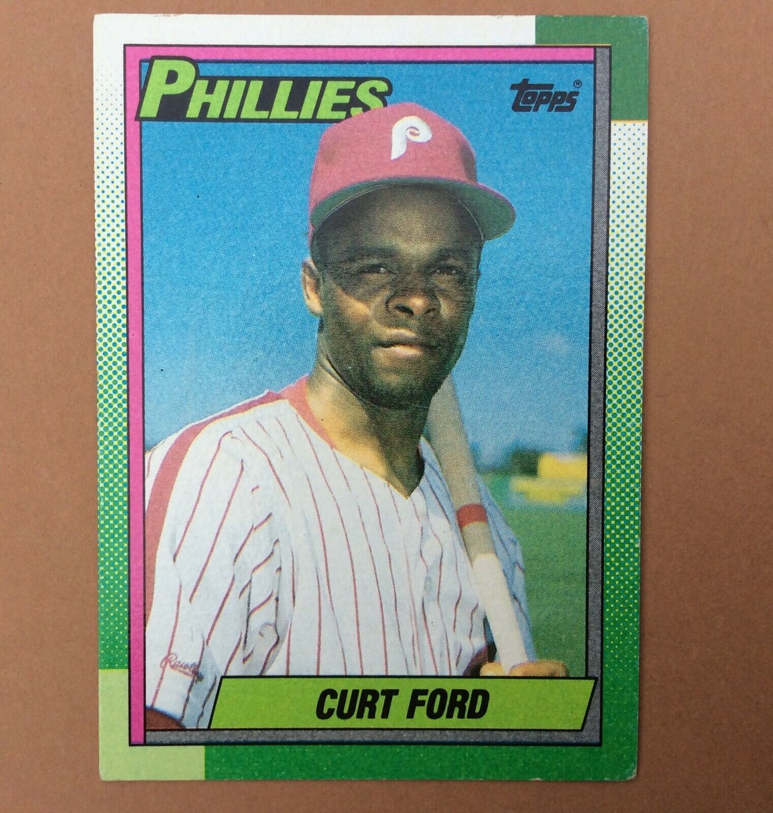 1990 TOPPS #39 CURT FORD PHILLIES BASEBALL CARD Trading Card