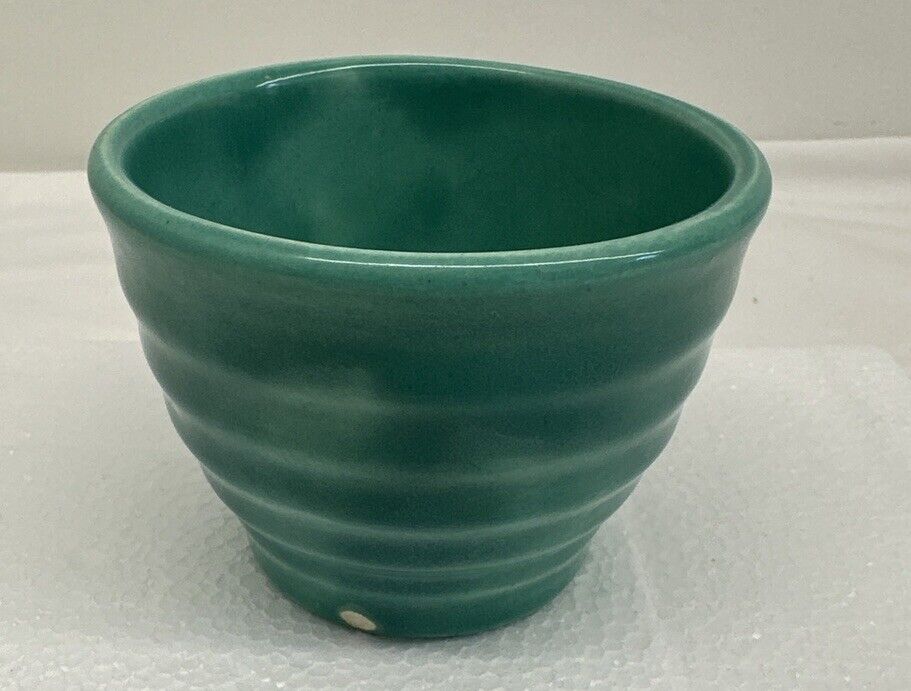 Vintage Mini Green Stoneware Bowl 3.5\