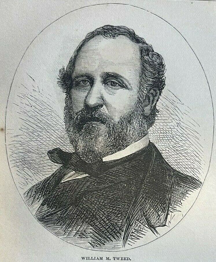 1872 Tammany Hall Politics New York City De Witt Clinton Boss Tweed Silas Wright