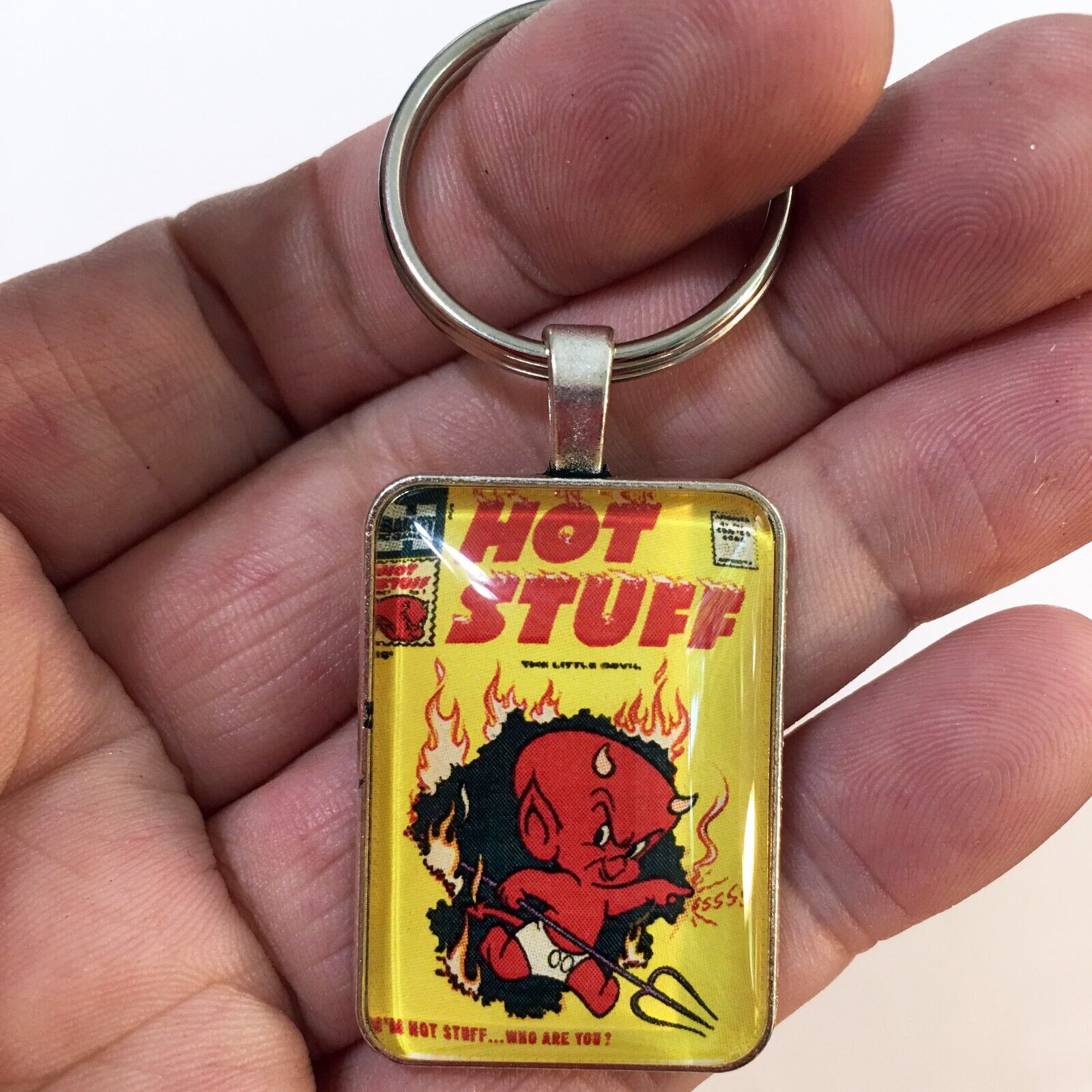 Hot Stuff the Little Devil #1 Cover Key Ring or Necklace Classic Harvey Comics