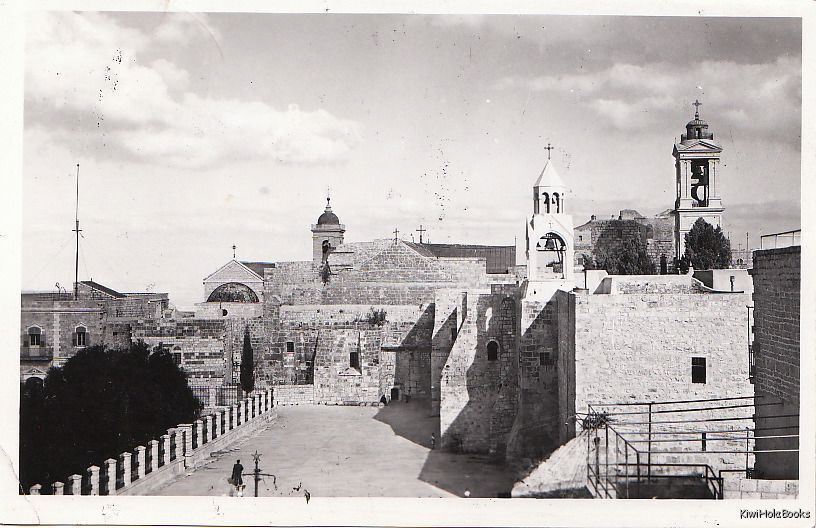 Postcard RPPC Church of Nativity Bethlehem Israel
