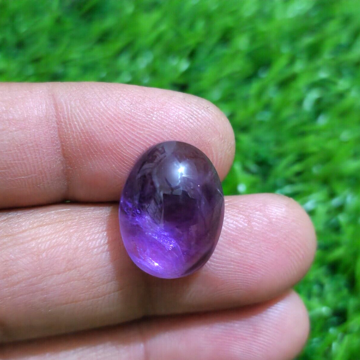 Fabulous Purple Amethyst Oval Cabochon 19.50 Crt Loose Gemstone For Jewelry