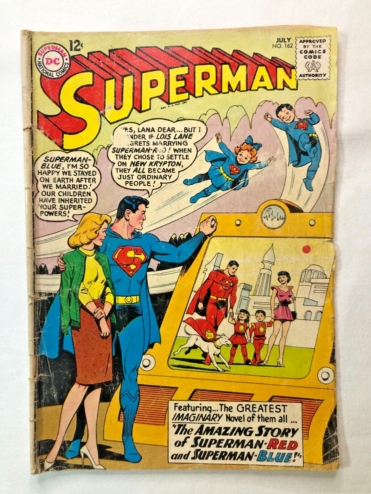 Superman #162 July 1963 Vintage DC Comics Nice Silver Age Collectable