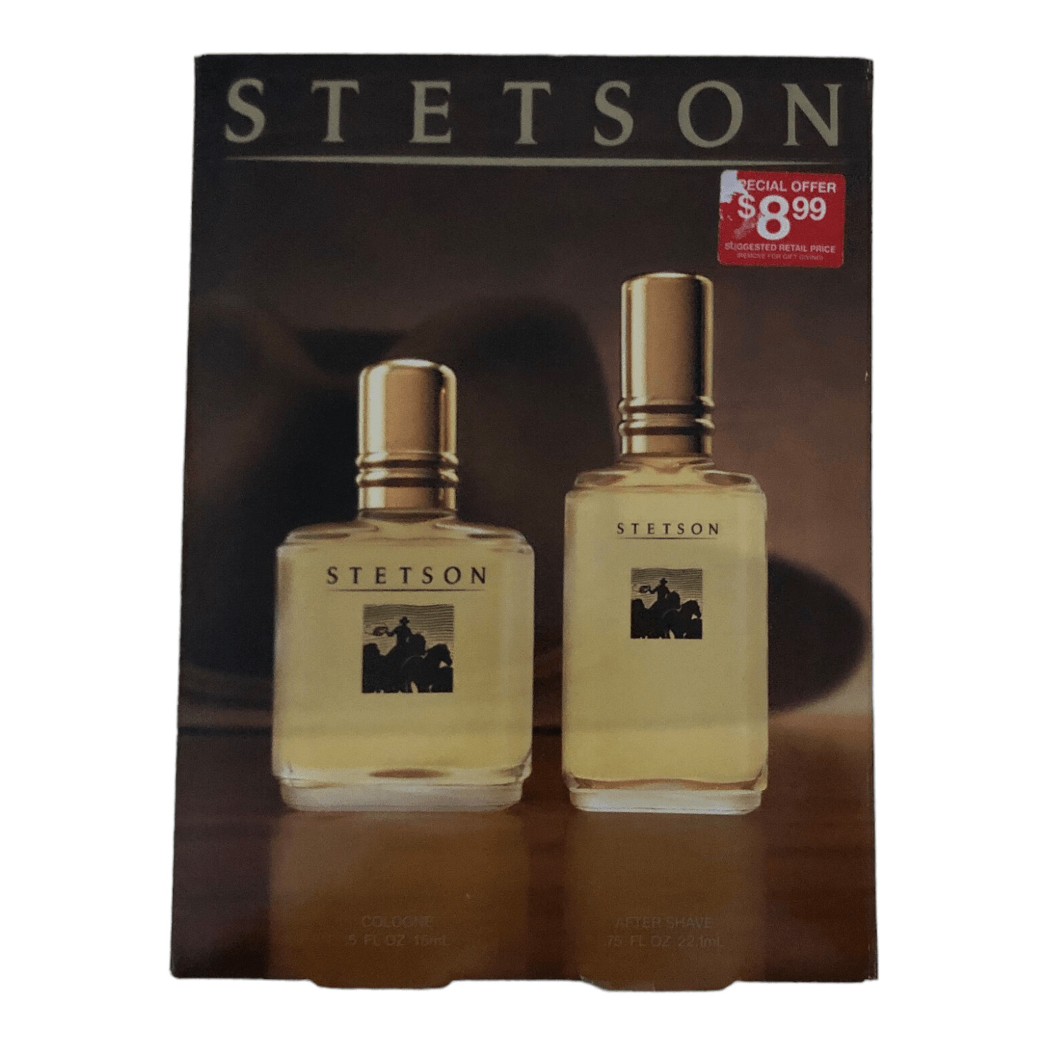 Stetson Cologne (0.5 fl oz) & Aftershave (0.75 fl oz)-sealed