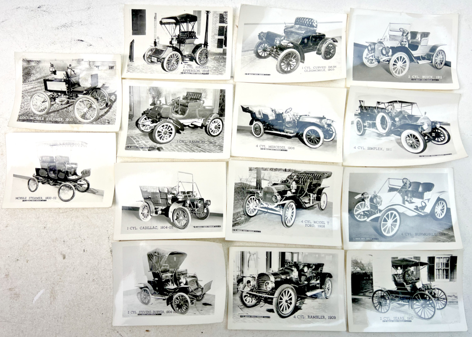 Antique Early 1900s Automobile Photos, Danville, ILL. - Lot of 14 - 2.5\