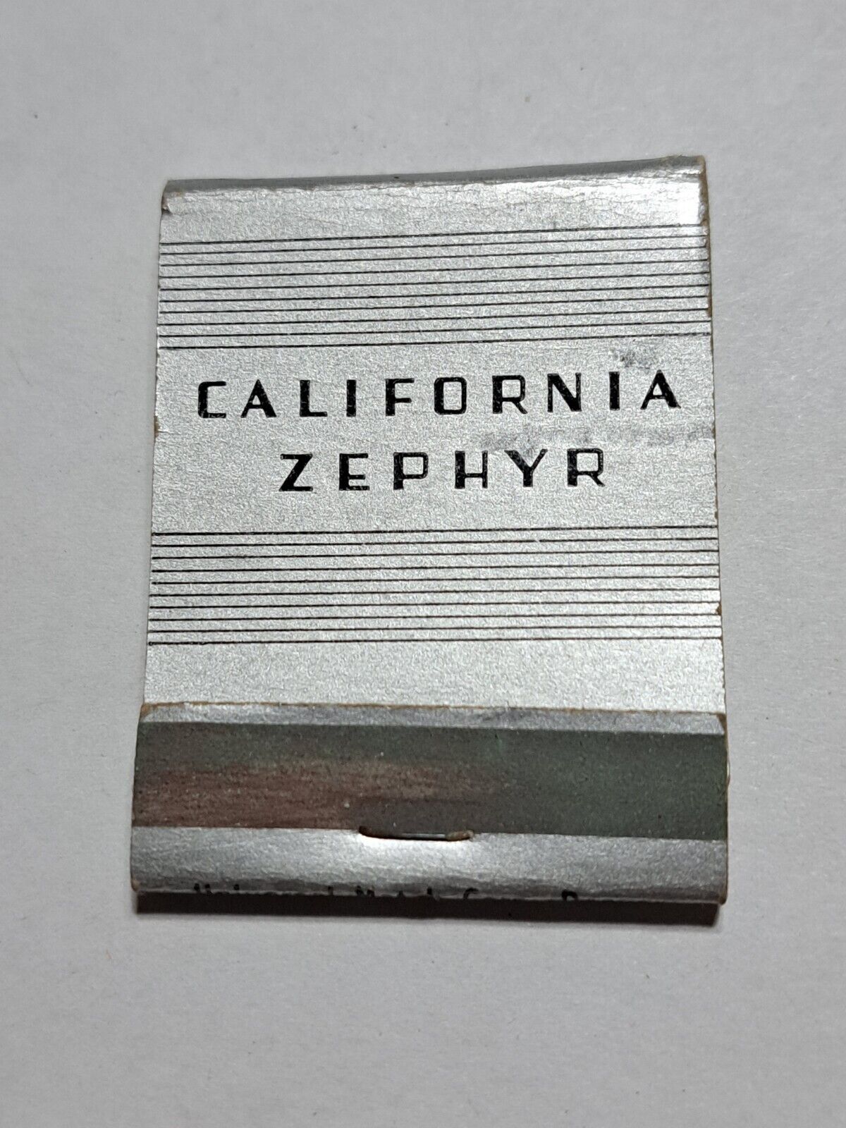 Vtg California zephyr train matchbook empty 