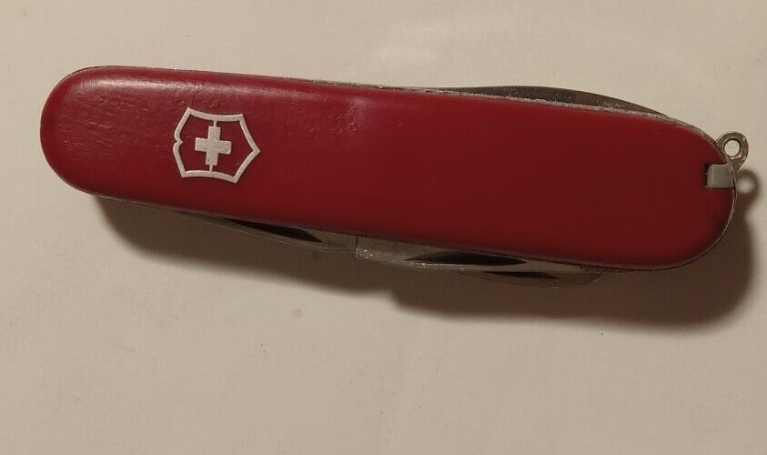 Vintage 10+ Function Officer Suisse Victornox Swiss Army Knife Toothpick& Twizer
