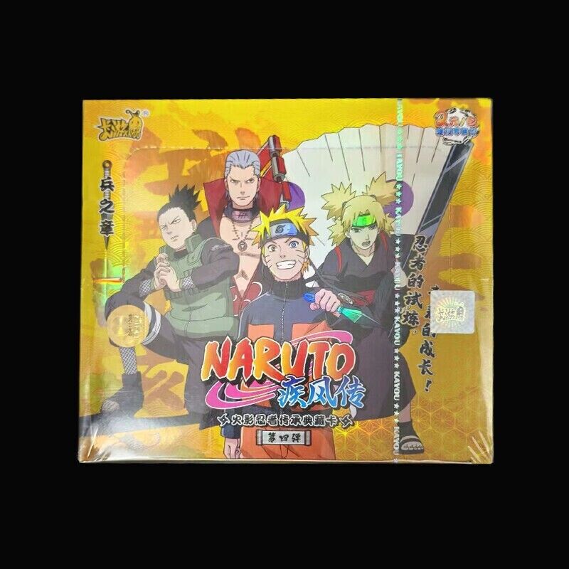Kayou Naruto Tier 2 - Wave 4 Authentic Sealed Booster Lot Collection Card Box