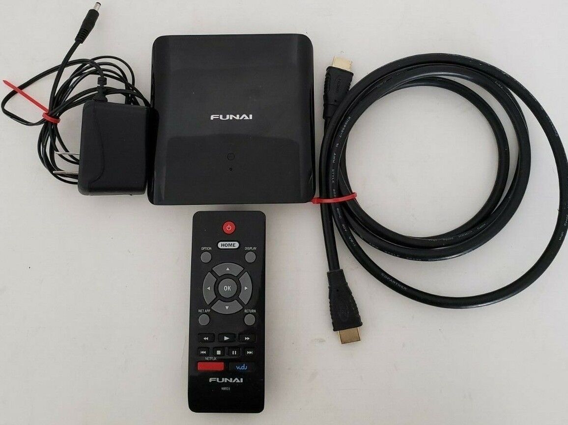 Funai HD Media Player TB600FX2 Remote NB931 Power cord 
