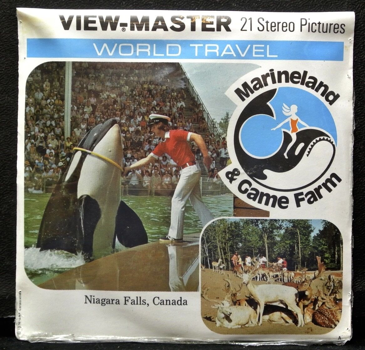 Vintage GAF VIEW MASTER - World Travel MARINELAND & GAME FARM 1976 N.F.-  Sealed