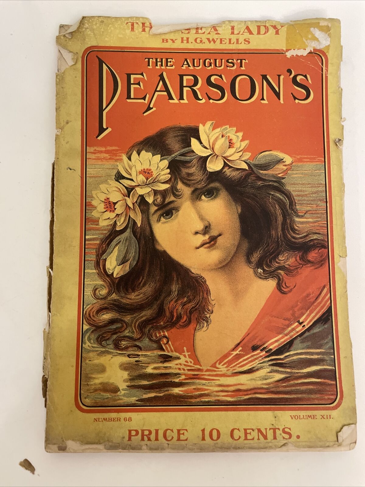 The Pearson's Vintage Magazine 1901 Sea  August The Sea Lady by H G Wells