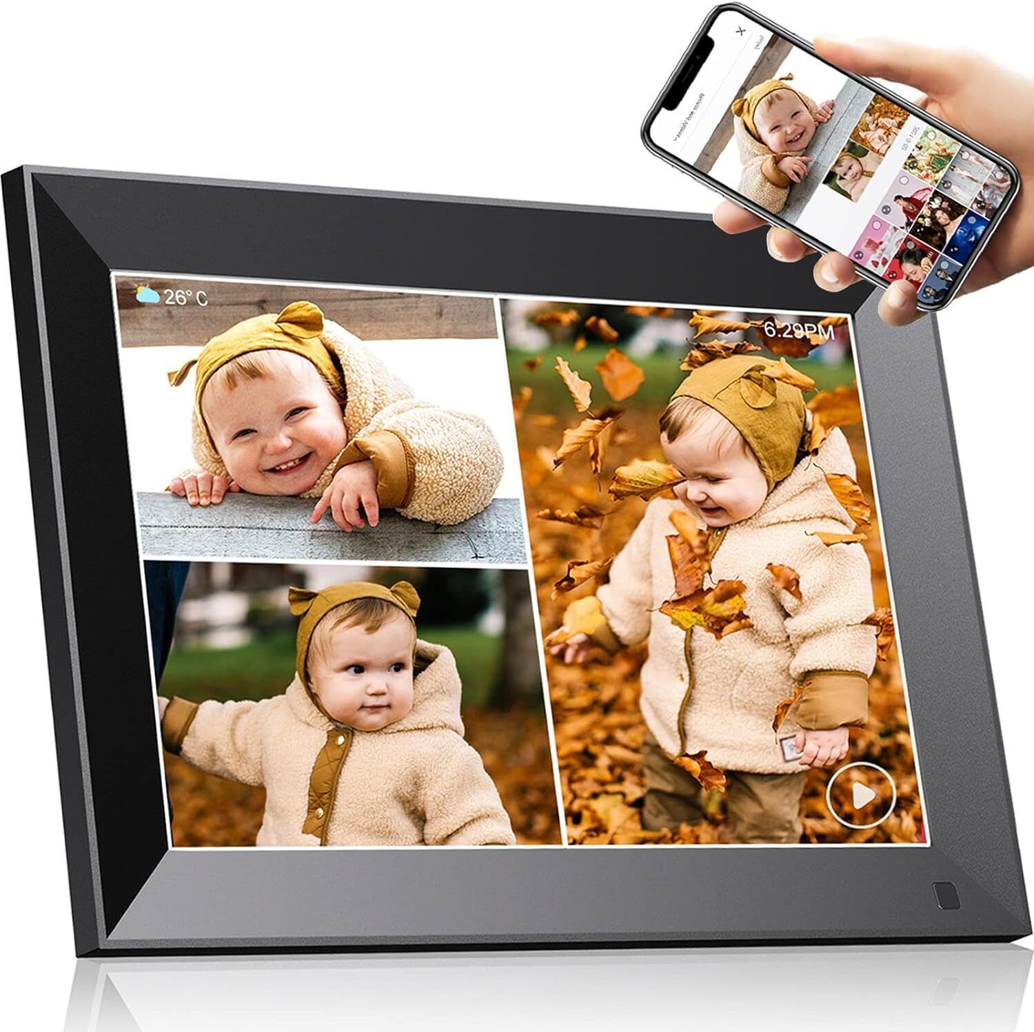 Digital Photo Frame 10.1 inch, Electronic Picture 