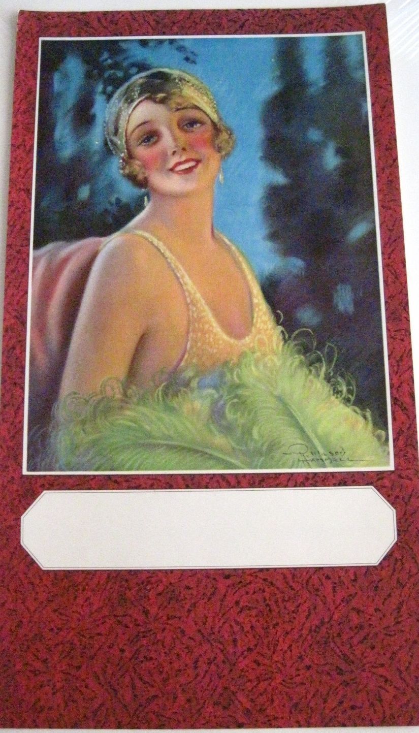 Gorgeous Vintage Pinup Calendar Flapper Girl by Wilson Hammell *
