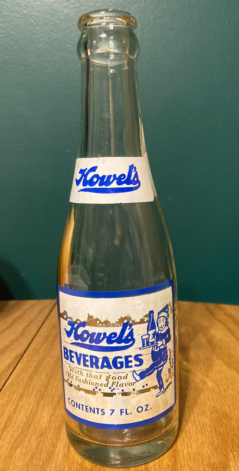 Howel’s Soda Beverage Bottle, Howel\'s Beverages, Pittsburgh, PA  
