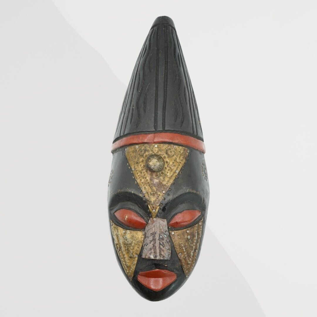 African Mask Vintage Old Style Antique Decorative Collectible 12.5\