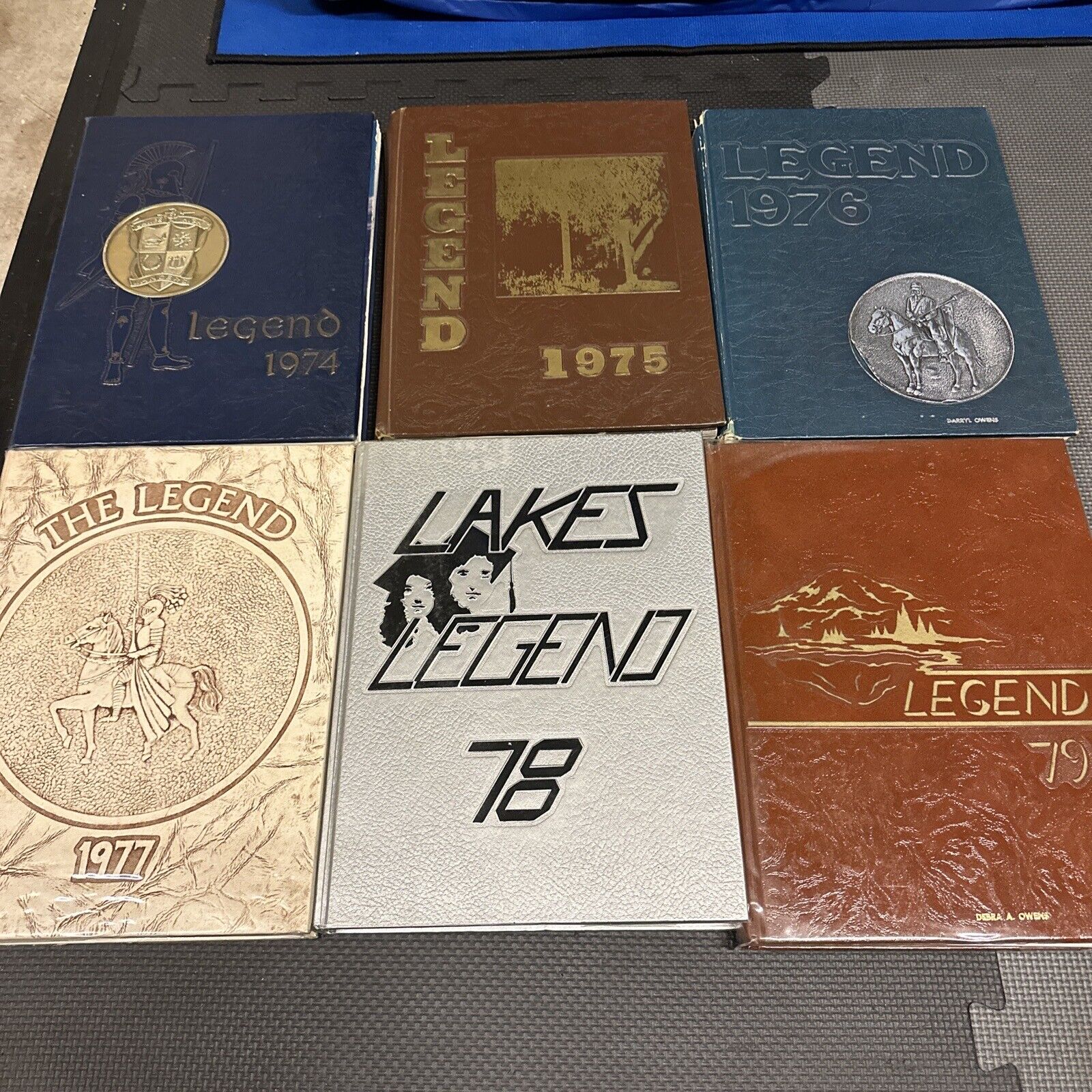 Lakes High School, Wa Year Books 1974,1975, 1976, 1977, 1978, 1979