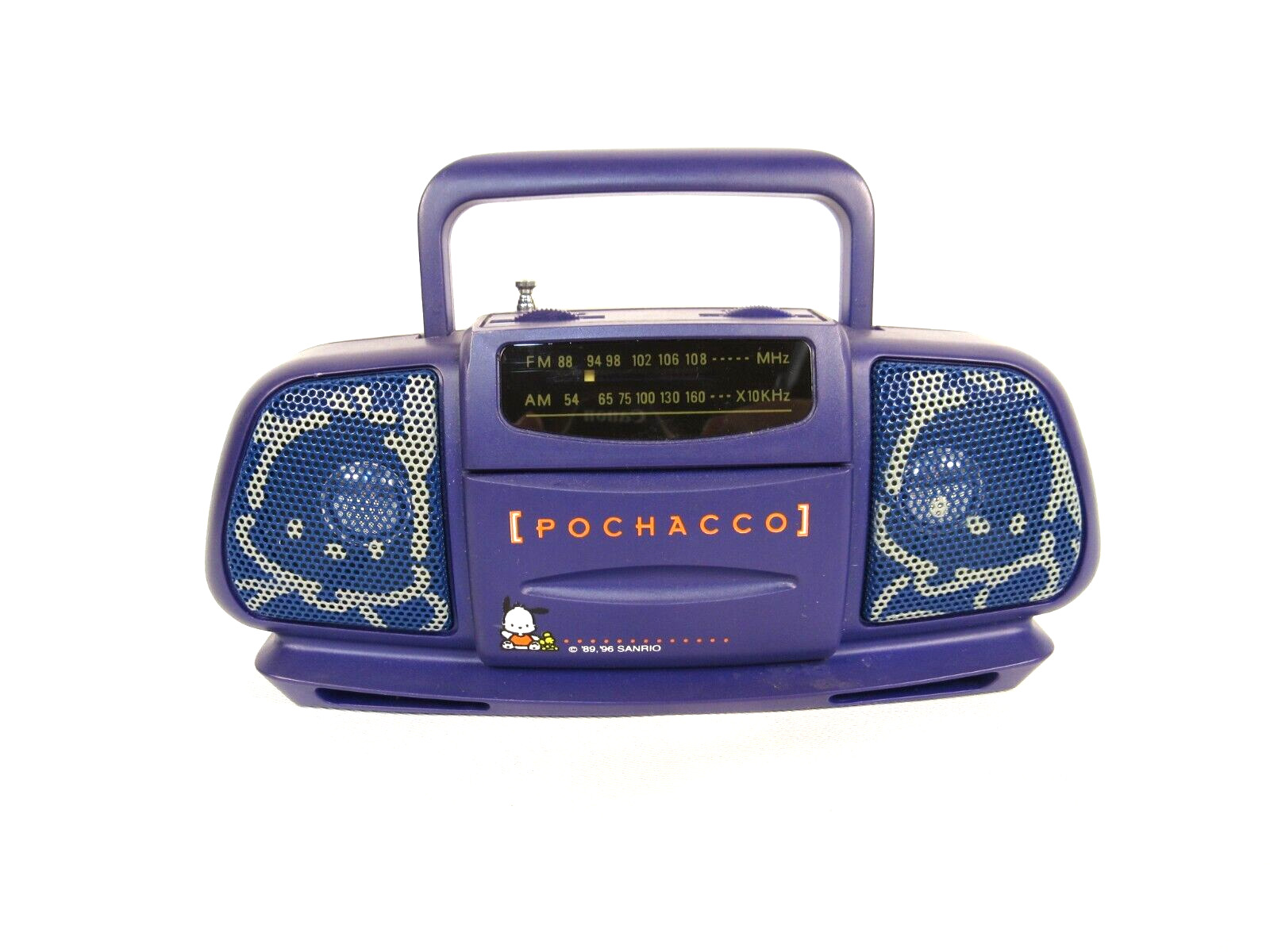 Pochacco Mini Boombox AM/FM Radio - Portable - Sanrio 1996 - Tested & Working