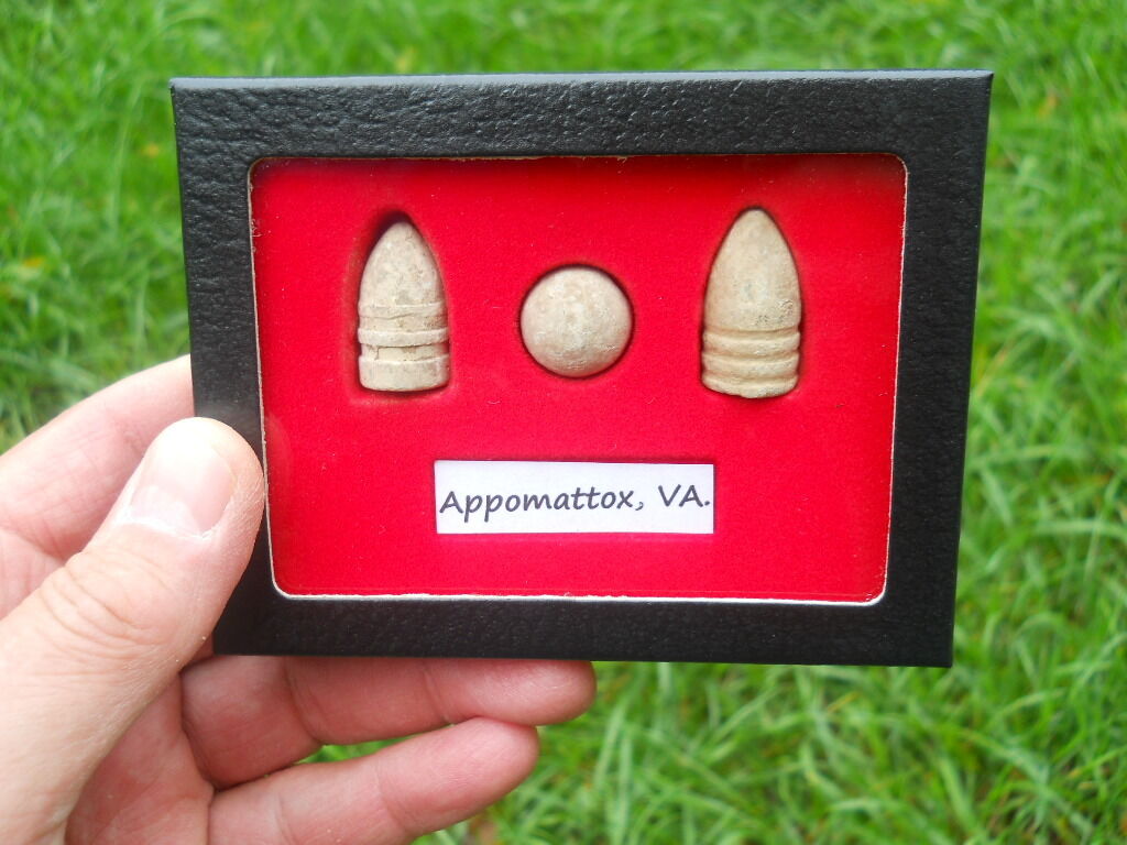 Old Rare Antique Civil War Relic Bullets CSA & US Miniballs Appomattox VA