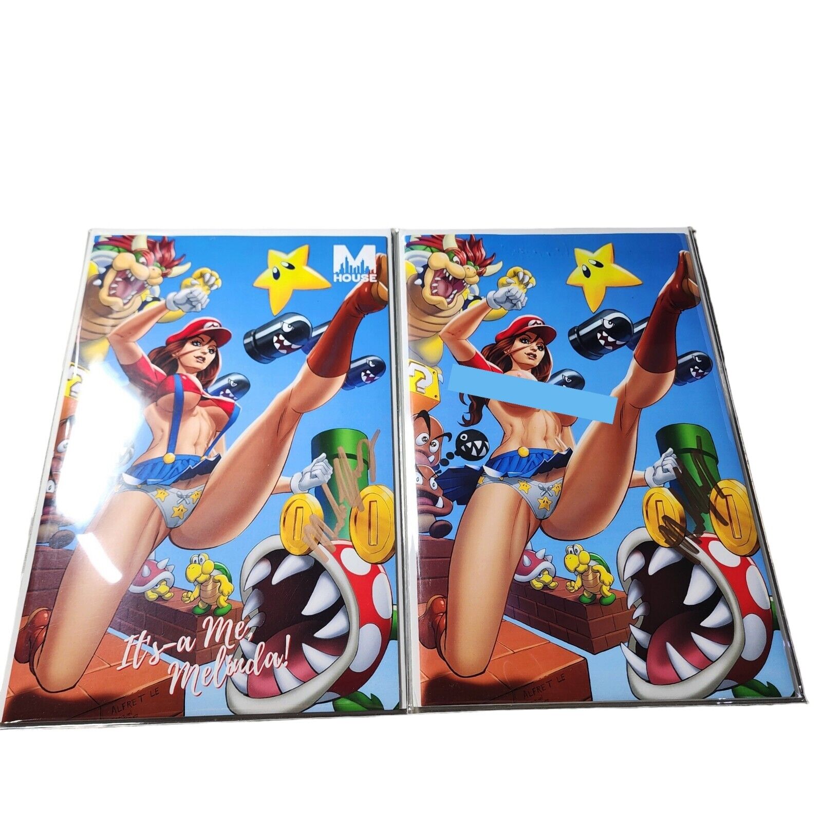 M House Super Mario Mel SET Nice & TOPLE$$ Melinda's Comics NM SIGNED
