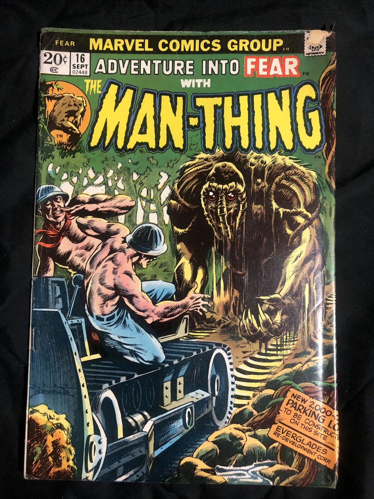 MARVEL: ADVENTURE INTO FEAR WITH THE MAN-THING #16, EARLY APP., 1973