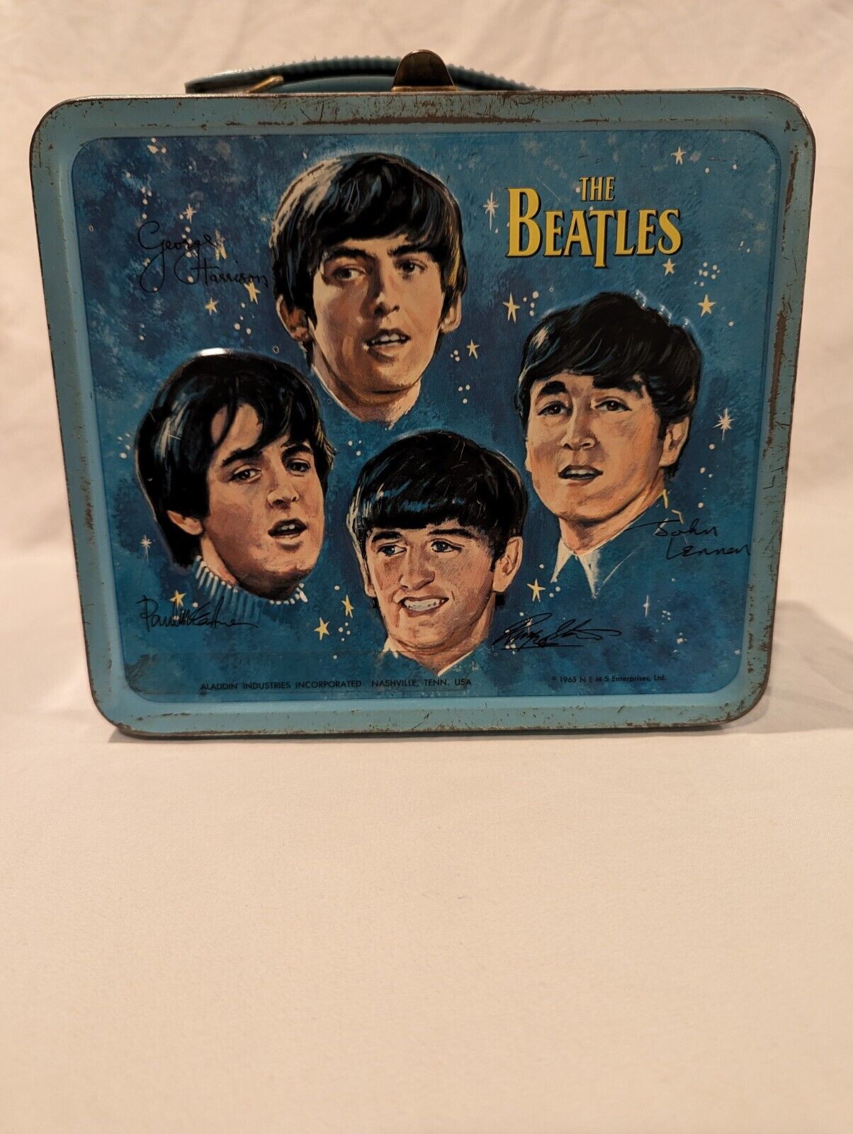 Rare Vintage 1965 The Beatles Collectible Metal Lunchbox No Thermos 
