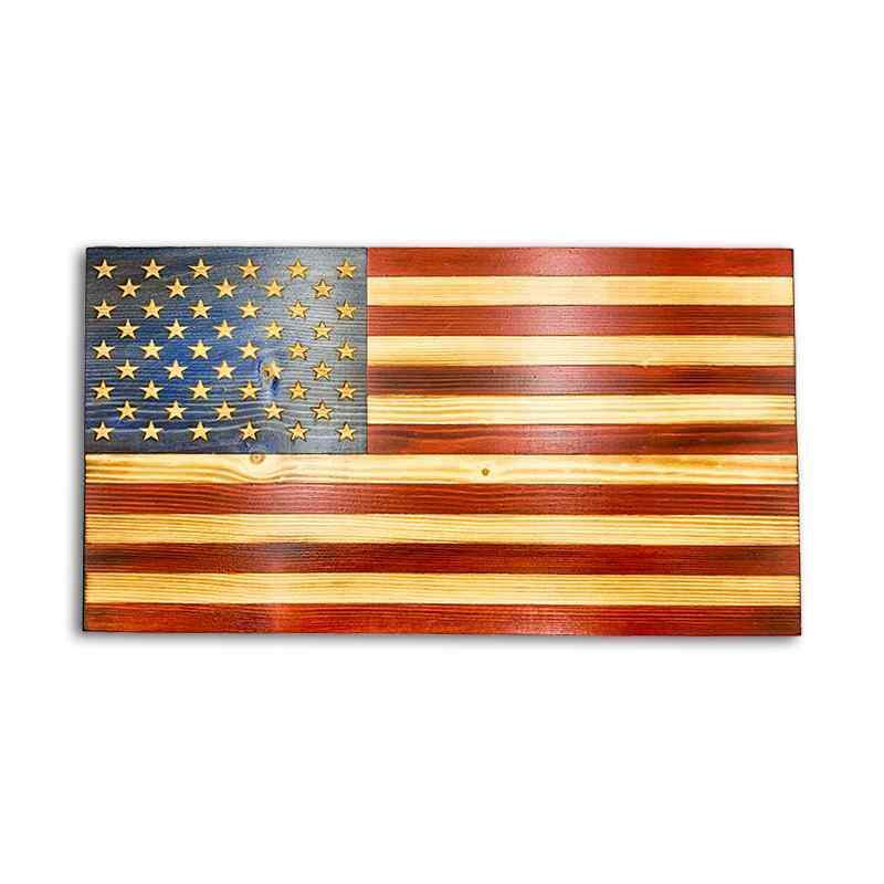 USA Desktop Flag 5x10 Rustic American Desk Flag by Just One Project US Decor
