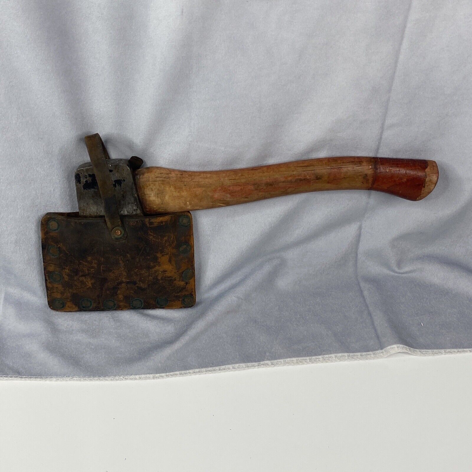 Vintage PLUMB HATCHET AXE with Cover with Belt Loop 13.25
