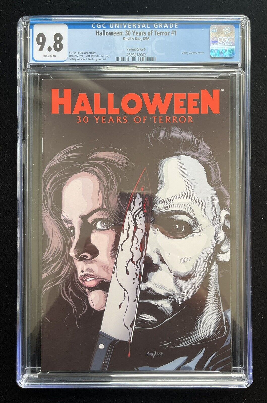 Halloween 30 Years Of Terror #1 CGC 9.8 (2008) Michael Myers DDP WHITE Pages