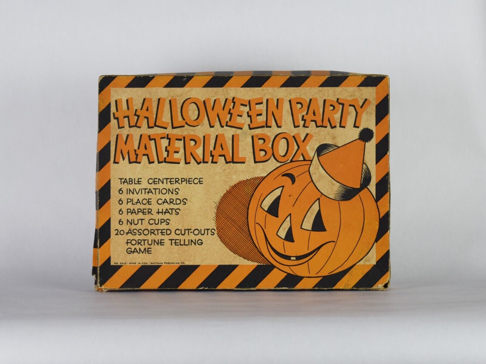 Vintage Halloween Whitman Party Material Box & Contents