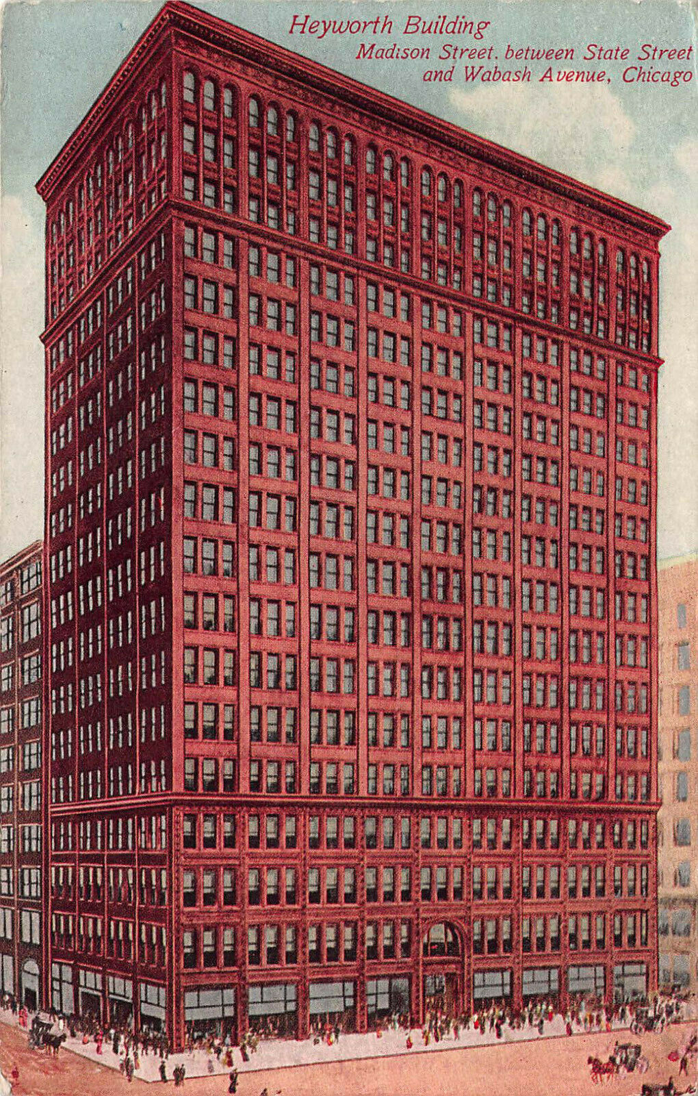 Heyworth Building, Chicago, IL, early postcard, used in 1913