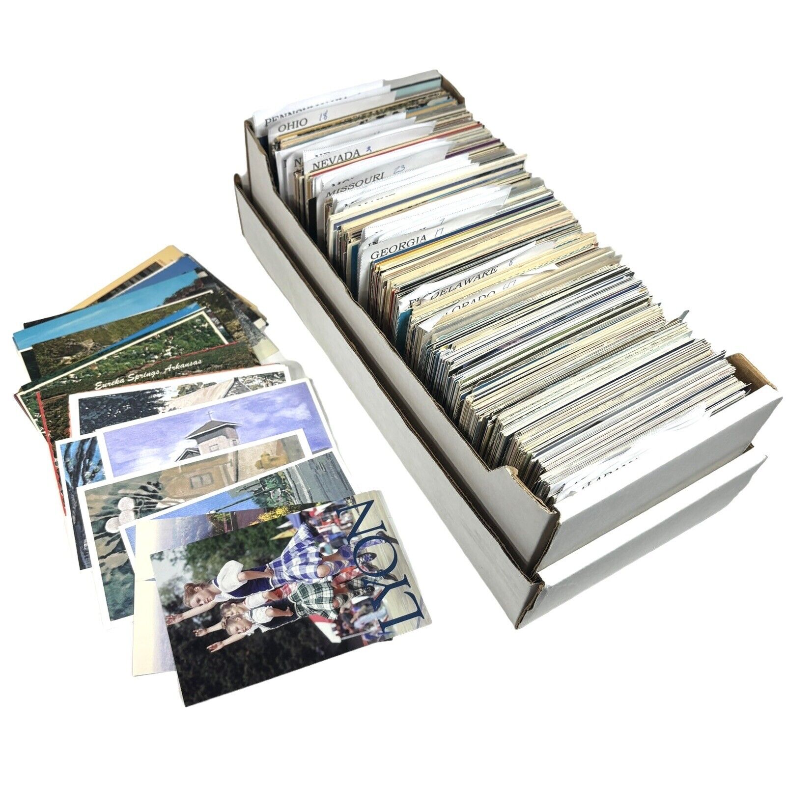 1000+ Continental Postcard Collection U.S. States 1940-1990's Vintage Estate Lot