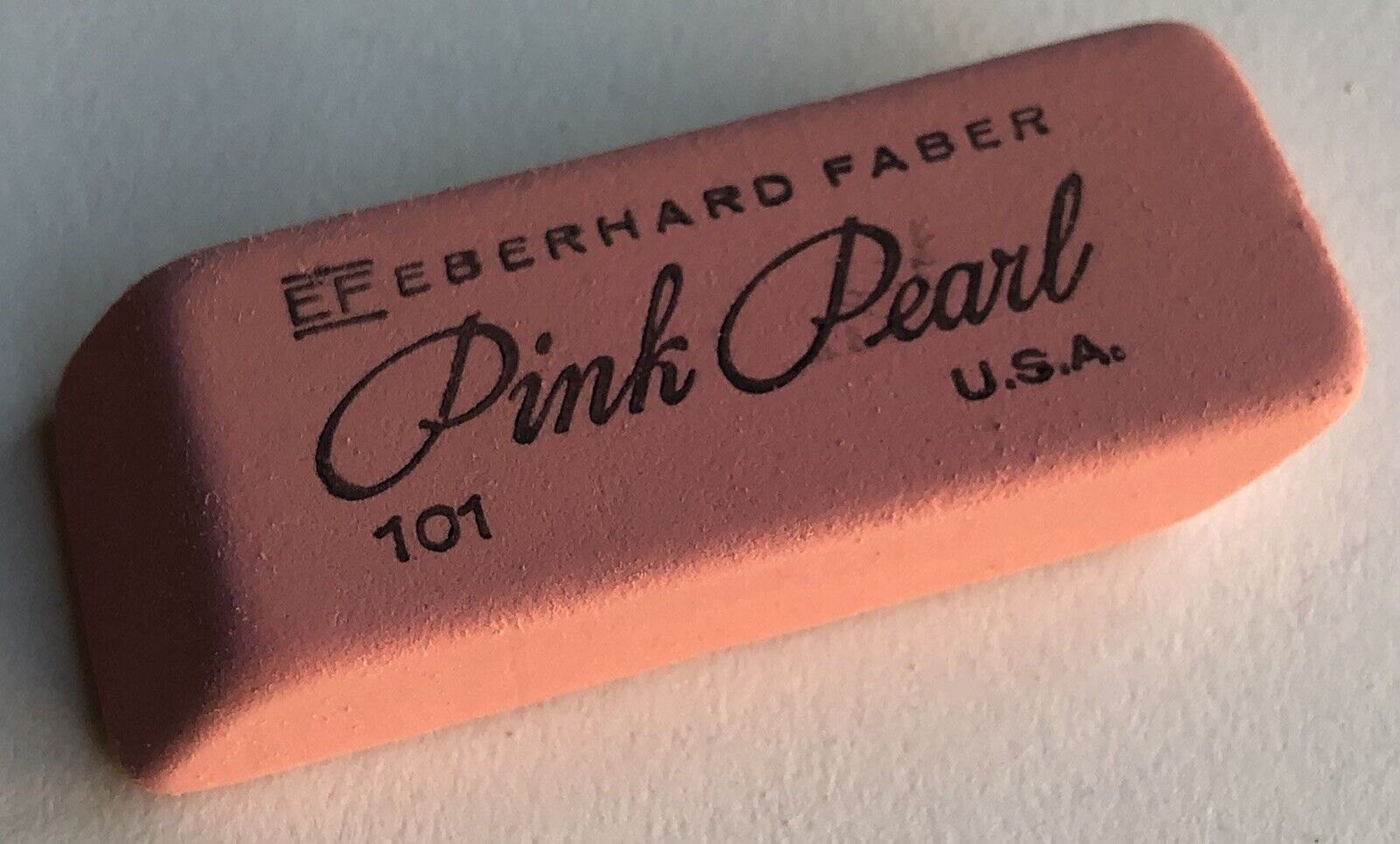 Vintage Keuffel Esser Eberhard Faber NOS Pink Pearl 101 Double Bevel Eraser USA
