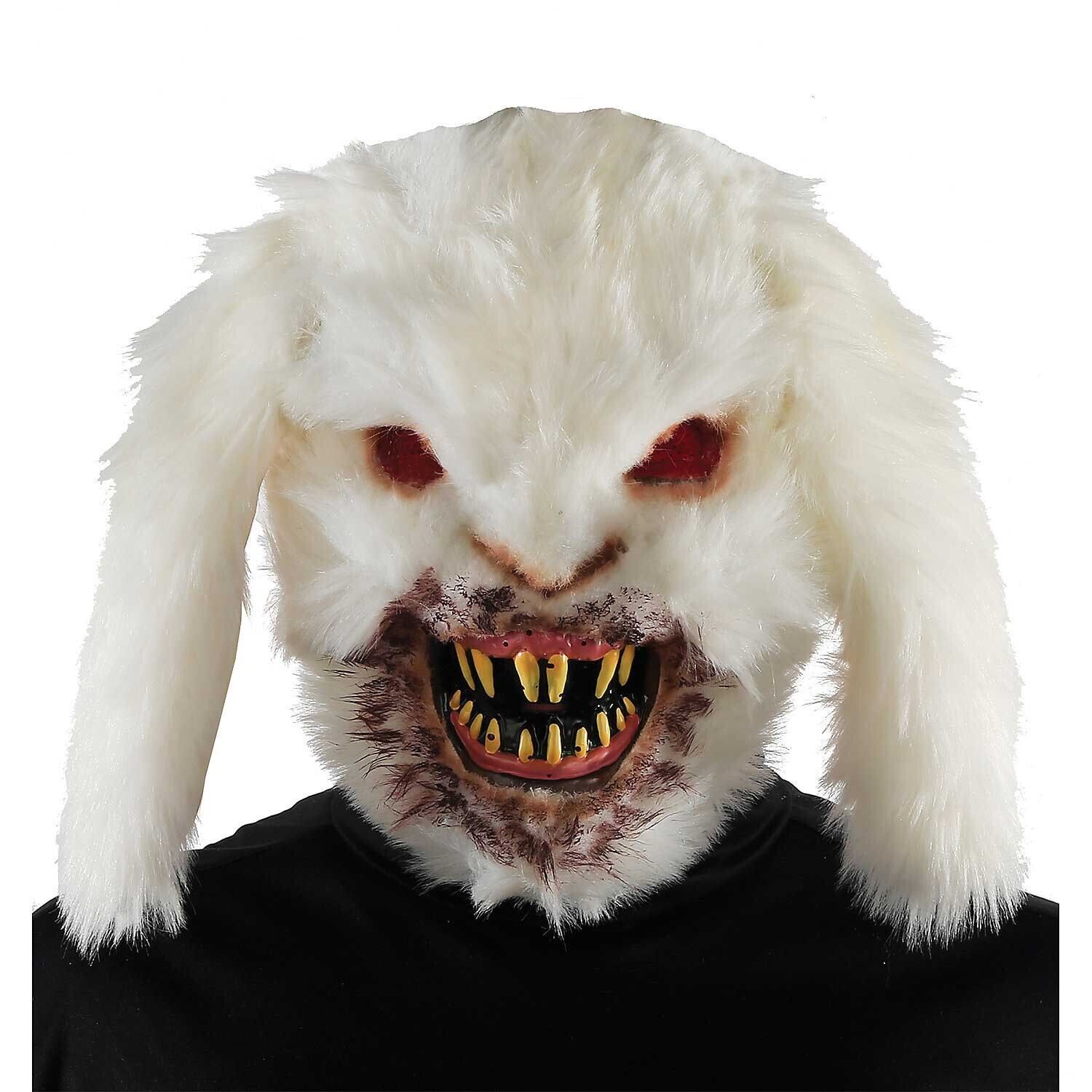 Creepy Horror RABID BUNNY KILLER RABBIT MASK Halloween Monster Costume Accessory
