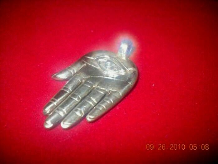 Hand of Fatima | Hamsa hand | Evil Eye |  Protection Pendant | Sterling silver