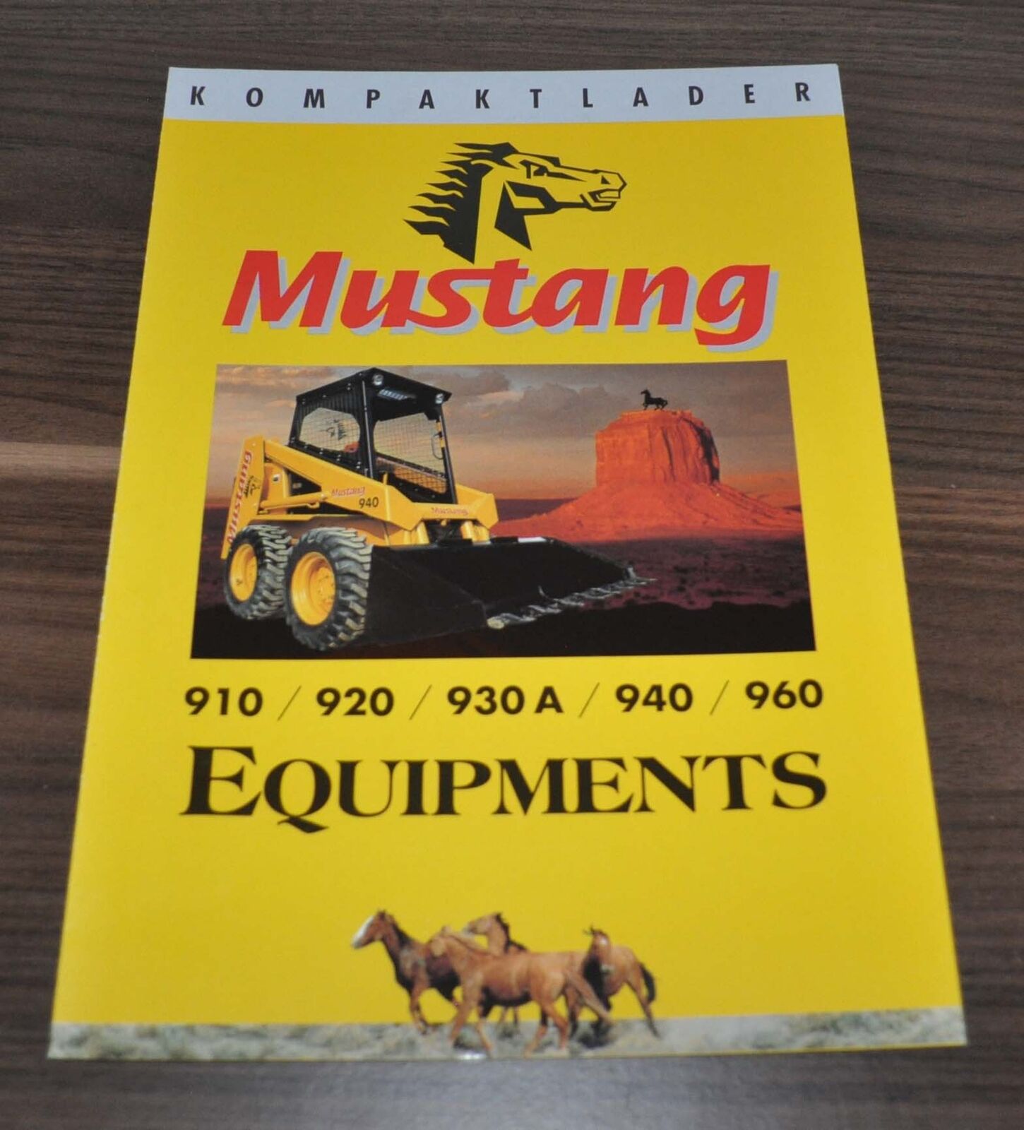 Mustang 910 920 930 940 960 Kompaktlader Equipments Brochure Prospekt D