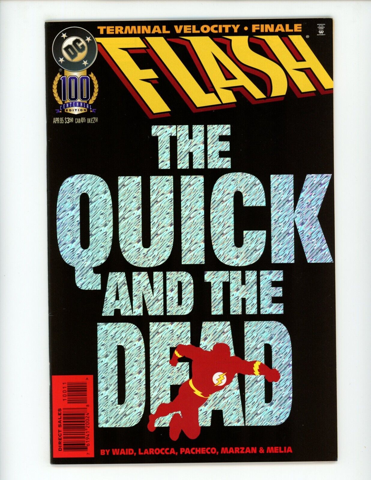 Flash #100 Comic Book 1995 VF Mark Waid Curtis King DC Comics